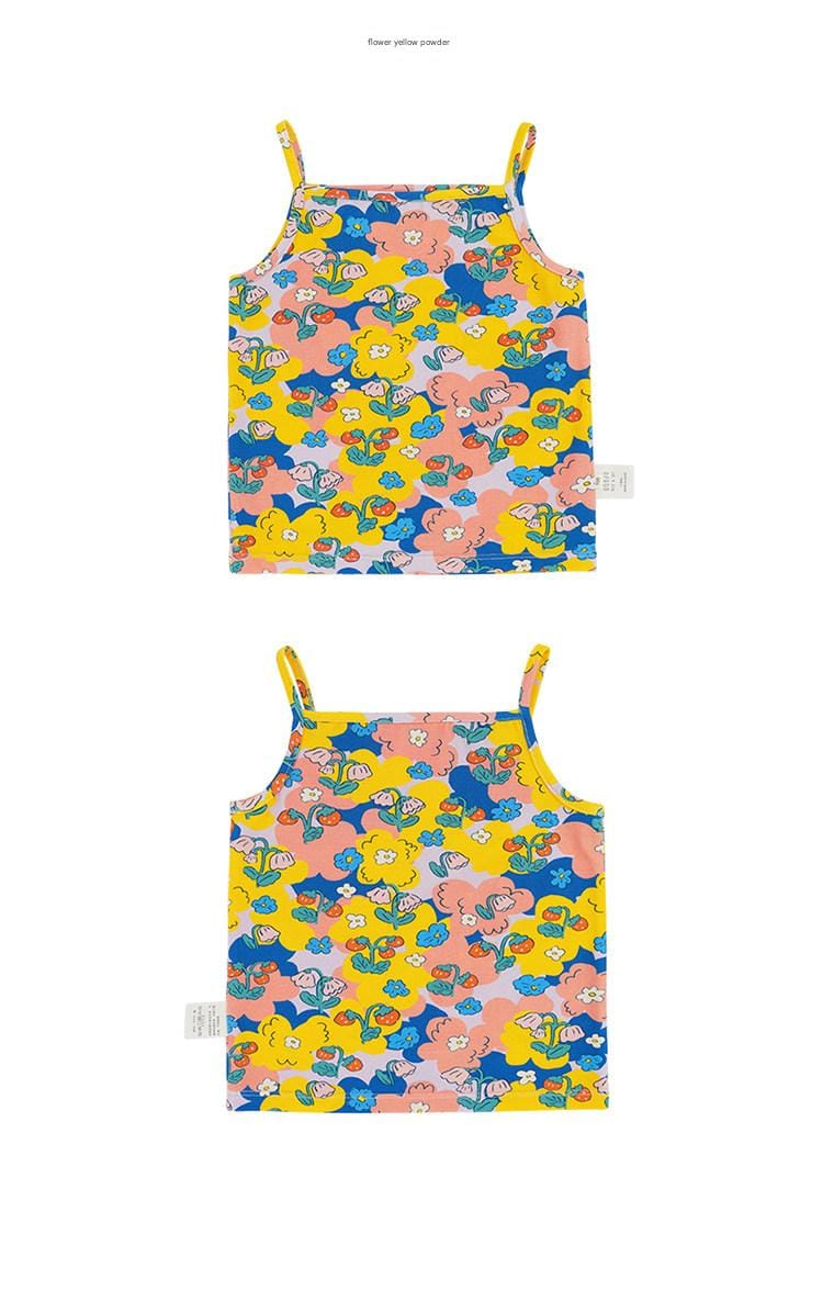 Floral Lyocell Top Shorts 花柄キャミソール ショートパンツ【mh0013092】 RICE & SKY ノースリーブセットアップ