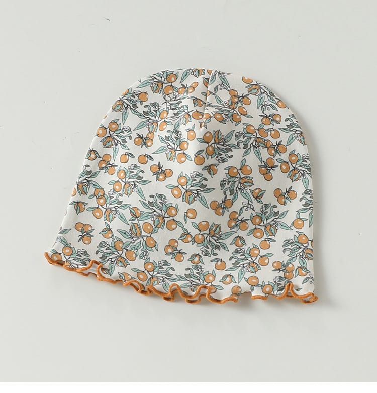 Floral Print Cotton Beanie Hat 花柄 コットン メロウ ベビー帽子【mh0012765】 Beitaoya ベビー用帽子