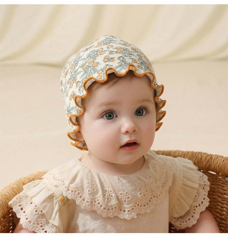 Floral Print Cotton Beanie Hat 花柄 コットン メロウ ベビー帽子【mh0012765】 Beitaoya ベビー用帽子