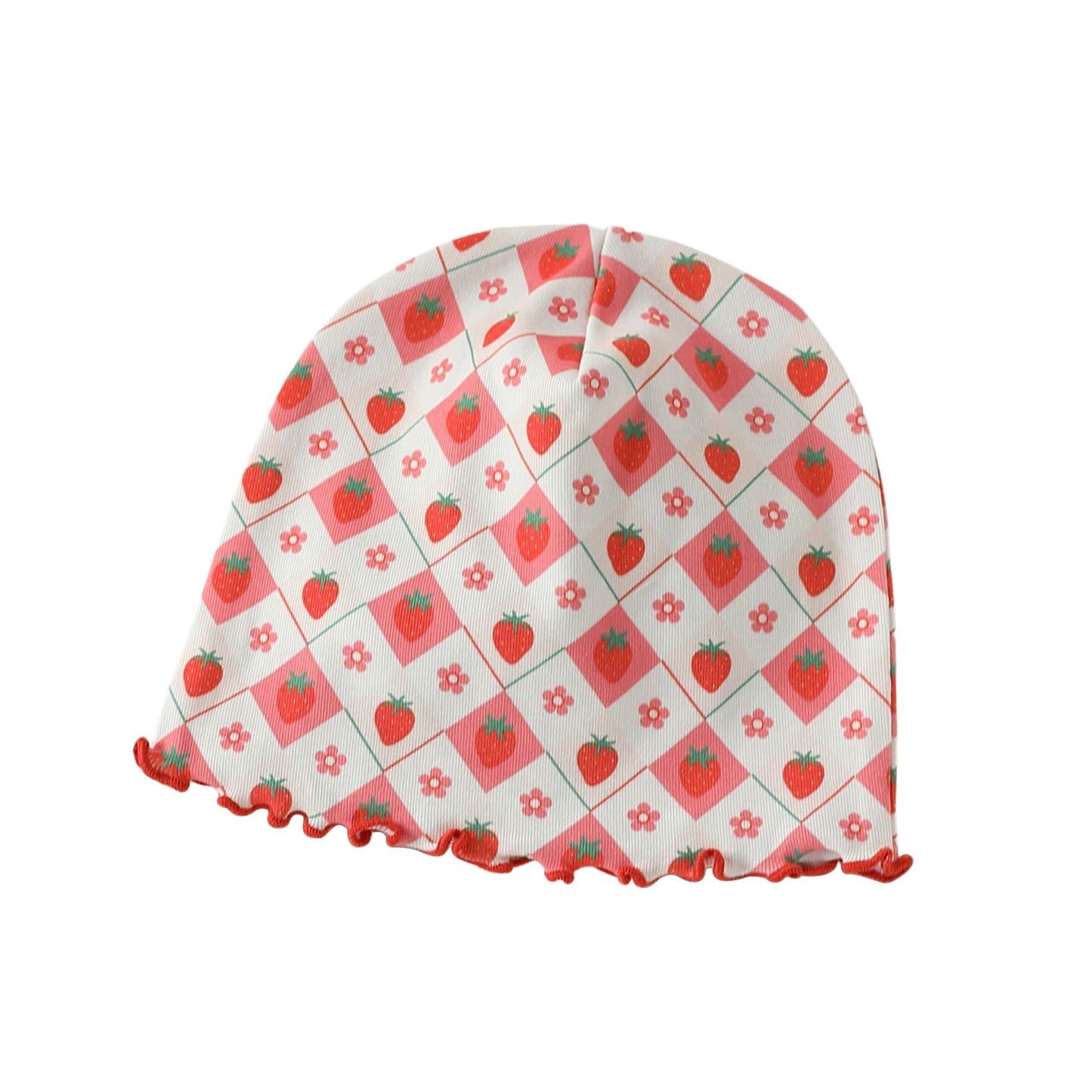 Floral Print Cotton Beanie Hat 花柄 コットン メロウ ベビー帽子【mh0012765】 Beitaoya ベビー用帽子