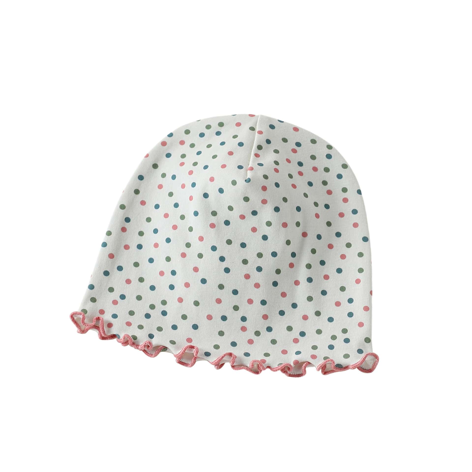 Floral Print Cotton Beanie Hat 花柄 コットン メロウ ベビー帽子【mh0012765】 Small dot / One Size Beitaoya ベビー用帽子