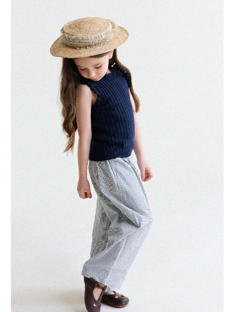 Floral Print Cotton Long Pants ドット柄 ロングパンツ【mh0013169】 yunerma ロングパンツ・スウェットパンツ