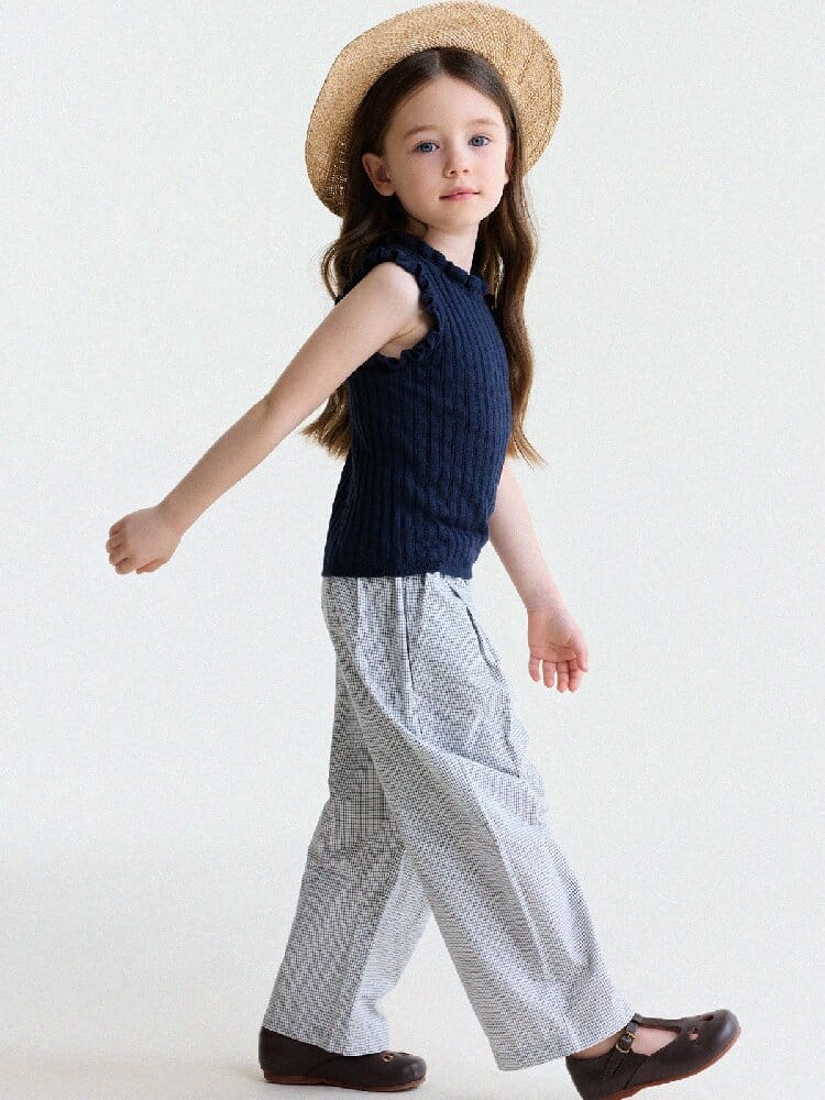 Floral Print Cotton Long Pants ドット柄 ロングパンツ【mh0013169】 yunerma ロングパンツ・スウェットパンツ