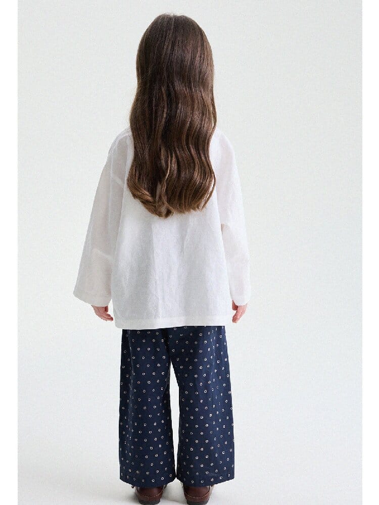 Floral Print Cotton Long Pants ドット柄 ロングパンツ【mh0013169】 yunerma ロングパンツ・スウェットパンツ