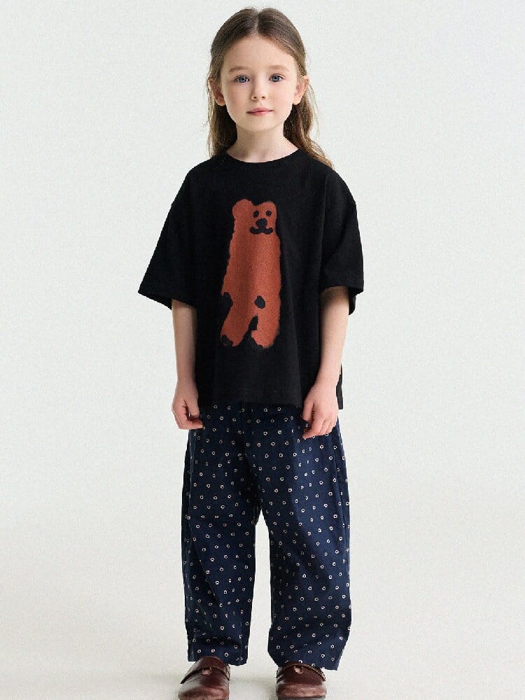Floral Print Cotton Long Pants ドット柄 ロングパンツ【mh0013169】 yunerma ロングパンツ・スウェットパンツ
