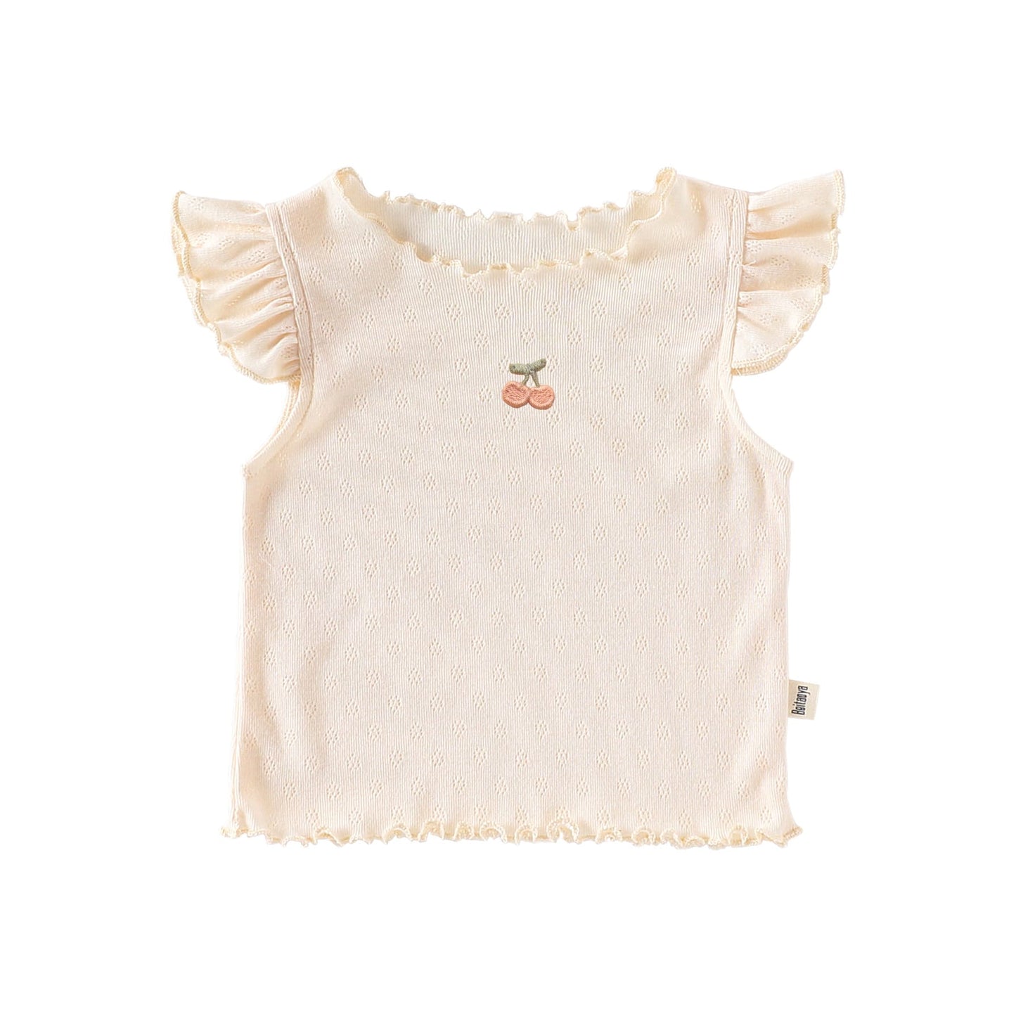 Floral Print Ruffle Cotton Pants フラワー ロングパンツ【mh0013606】 Apricot Tops / 73cm Beitaoya ロングパンツ・スウェットパンツ