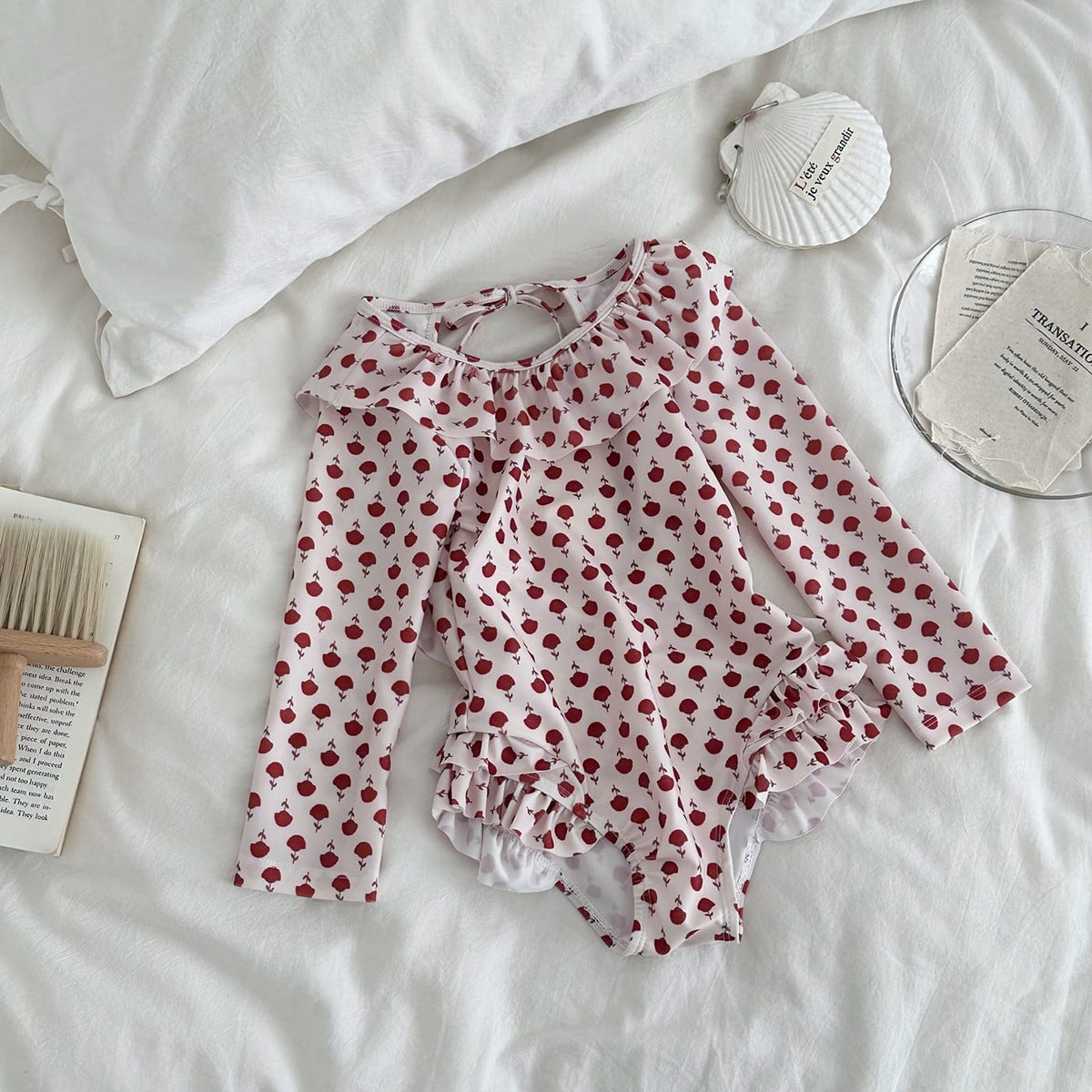 Floral Print Ruffle Swimwear フラワー ワンピース ビキニ 水着【mh0013328】 mamahalo kids ベビー用水着