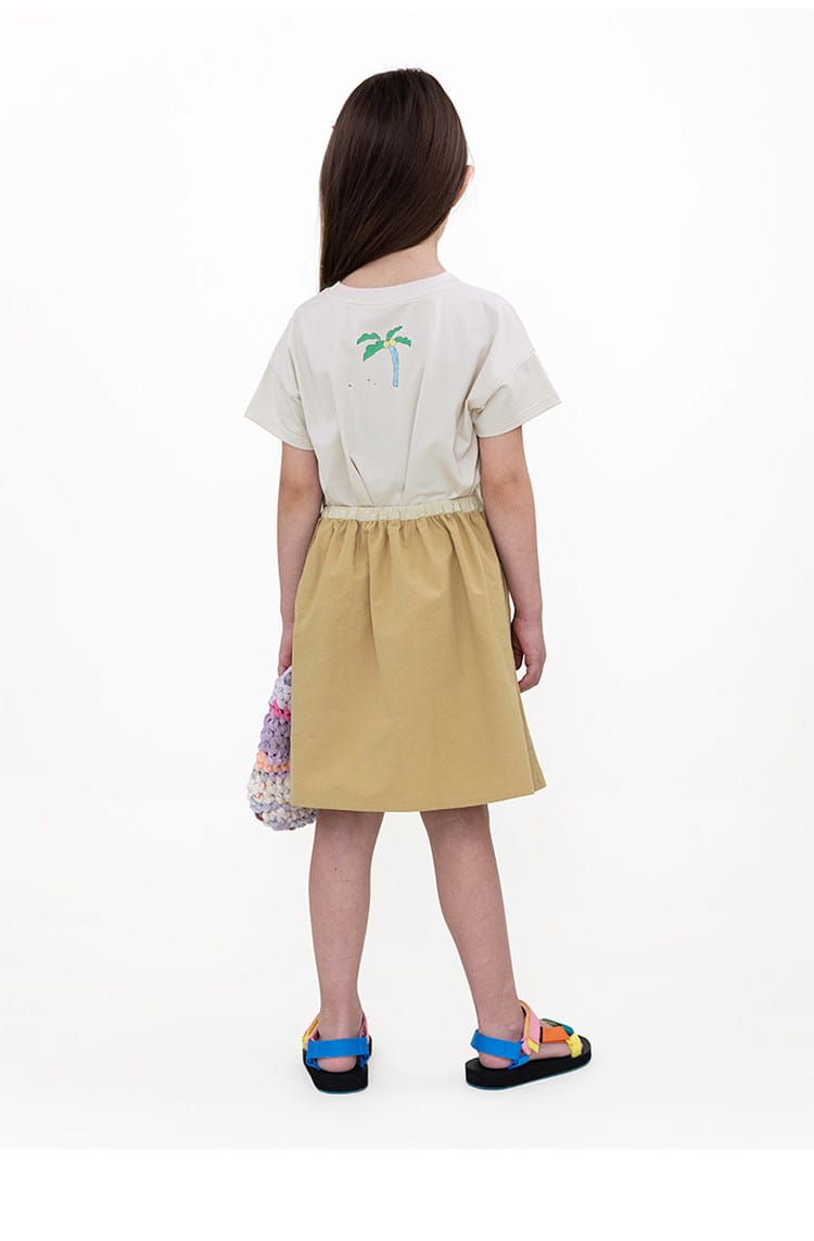 Floral Printed Linen Cotton Skirt フラワー ミディアムスカート【mh0013099】 RICE & SKY スカート