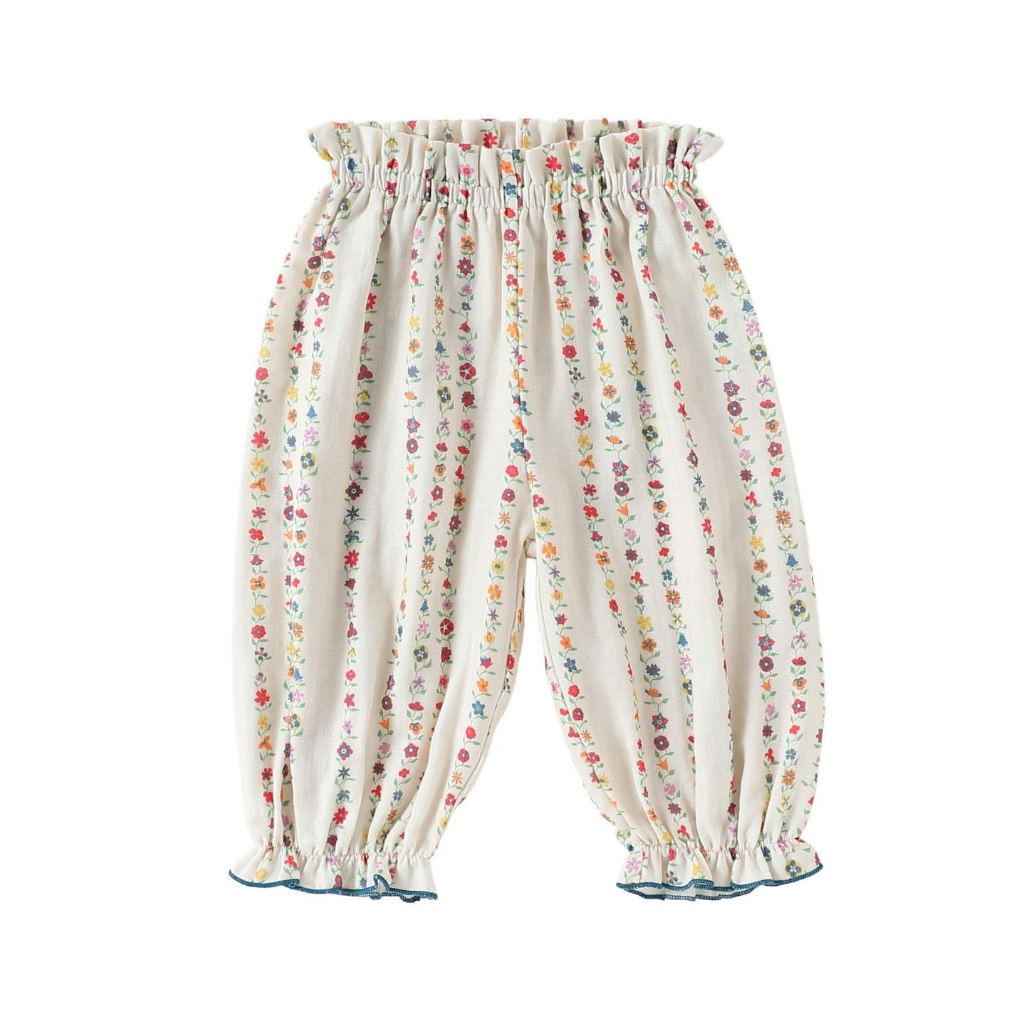 Floral Ruffle Pocket Long Pants ボタニカル ロングパンツ【mh0013489】 Beige / 73cm Beitaoya ロングパンツ・スウェットパンツ