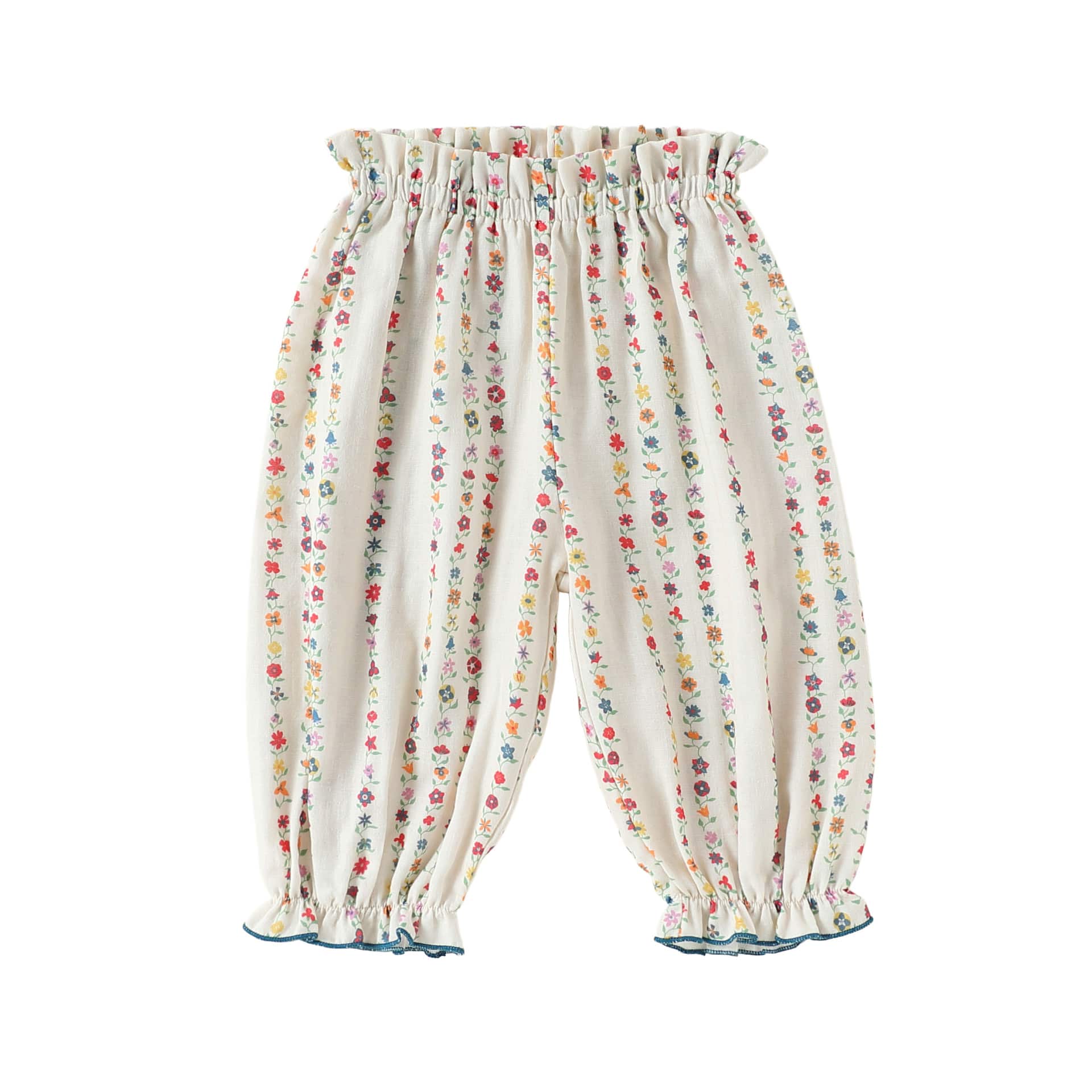 Floral Ruffle Pocket Long Pants ボタニカル ロングパンツ【mh0013489】 Beige / 73cm Beitaoya ロングパンツ・スウェットパンツ