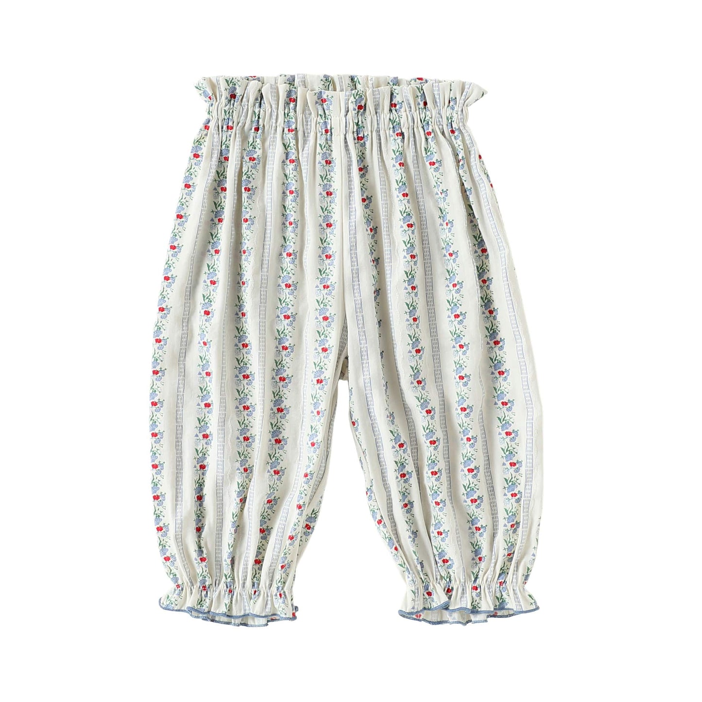 Floral Ruffle Pocket Long Pants ボタニカル ロングパンツ【mh0013489】 Beitaoya ロングパンツ・スウェットパンツ