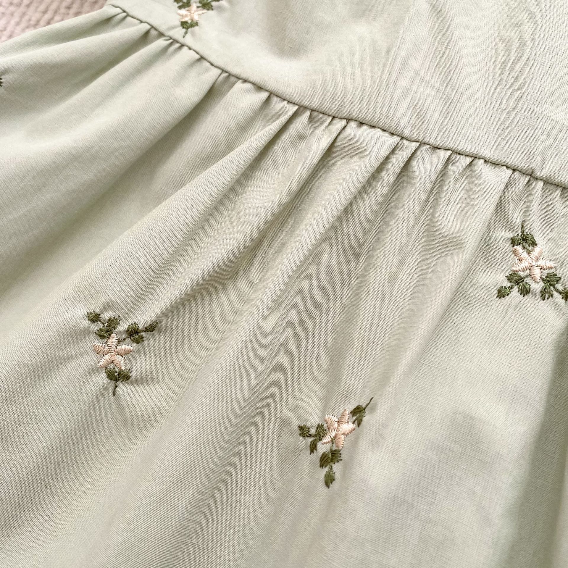 Floral Ruffle Sleeveless Romper フリル ノースリーブ ロンパース【mh0013165】 Aeg babyi 半袖ロンパース