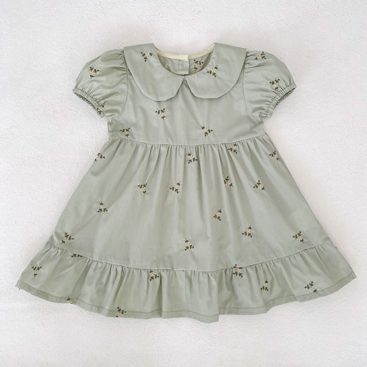Floral Ruffle Sleeveless Romper フリル ノースリーブ ロンパース【mh0013165】 Aeg babyi 半袖ロンパース