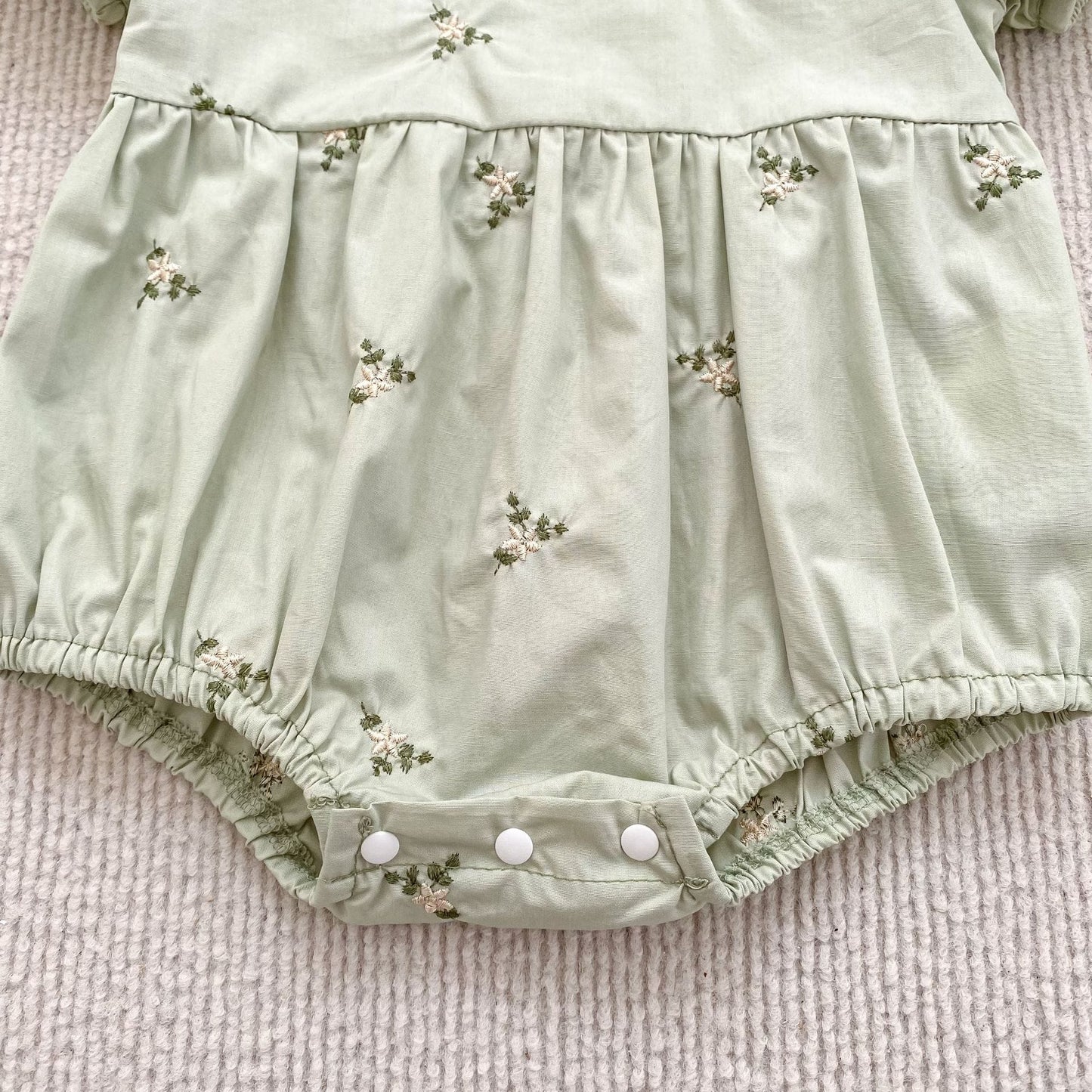 Floral Ruffle Sleeveless Romper フリル ノースリーブ ロンパース【mh0013165】 Aeg babyi 半袖ロンパース