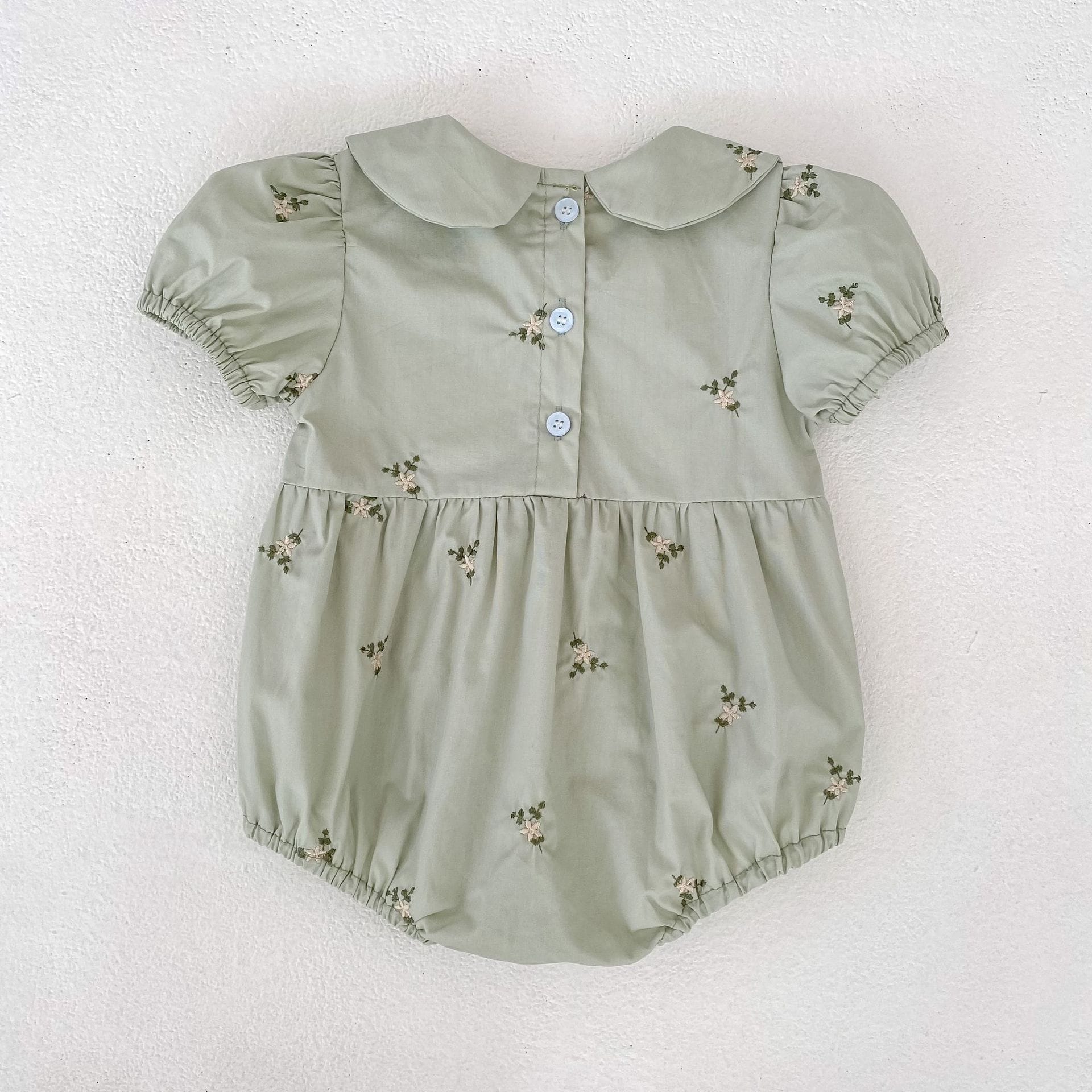 Floral Ruffle Sleeveless Romper フリル ノースリーブ ロンパース【mh0013165】 Aeg babyi 半袖ロンパース