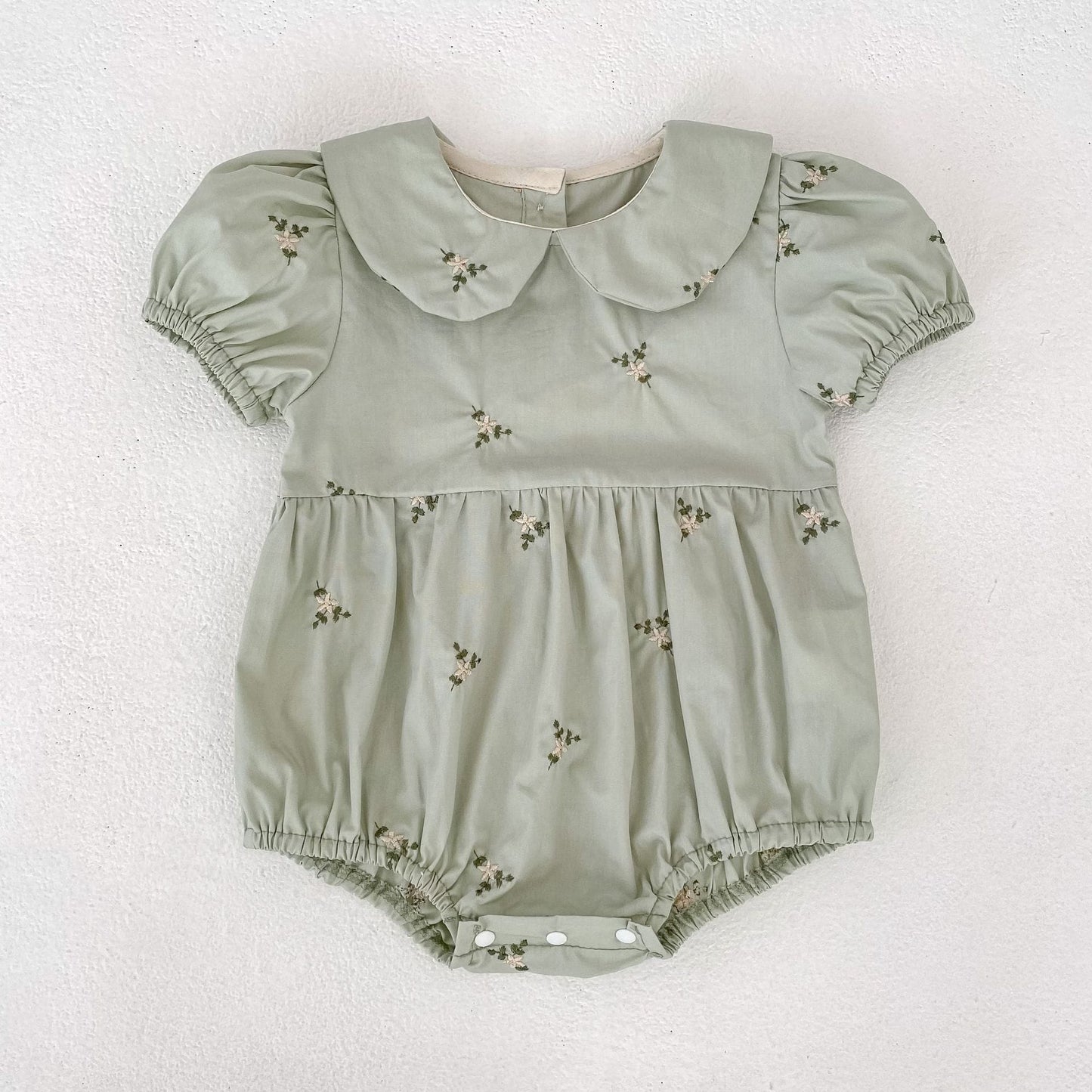 Floral Ruffle Sleeveless Romper フリル ノースリーブ ロンパース【mh0013165】 Aeg babyi 半袖ロンパース