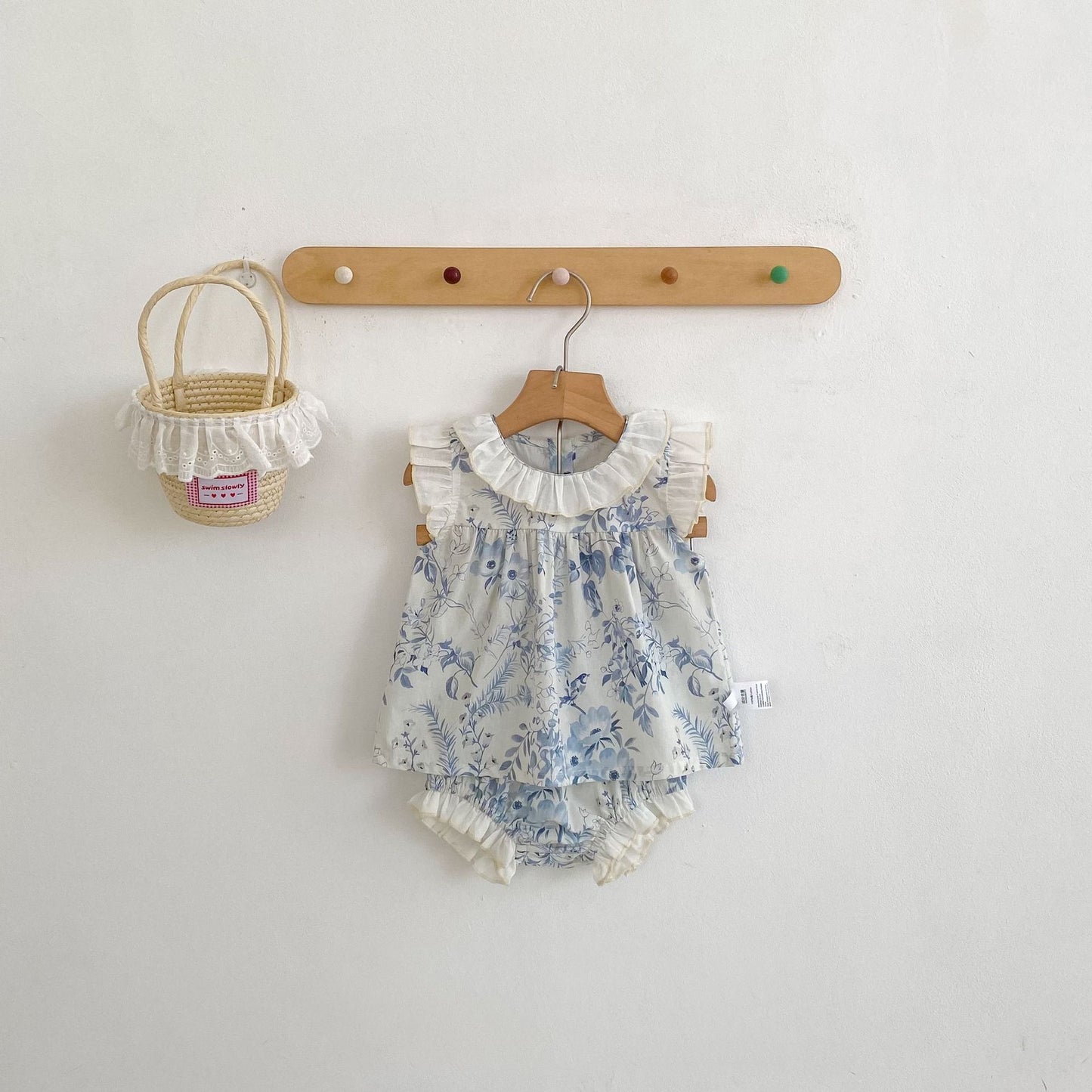 Floral Top & Bloomers Set ボタニカル トップス ブルマセット【mh0012485】 Engepapa ノースリーブセットアップ