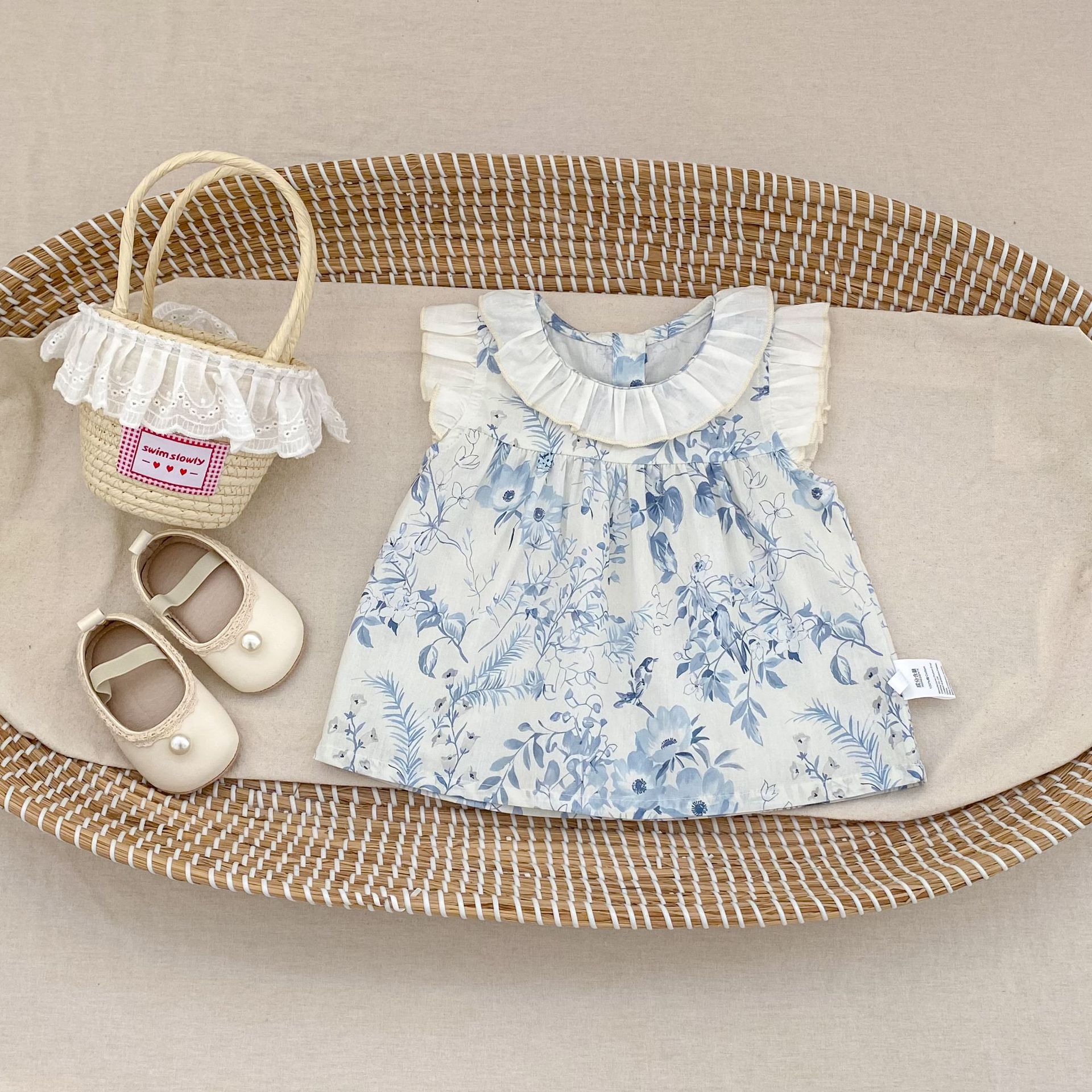 Floral Top & Bloomers Set ボタニカル トップス ブルマセット【mh0012485】 Engepapa ノースリーブセットアップ