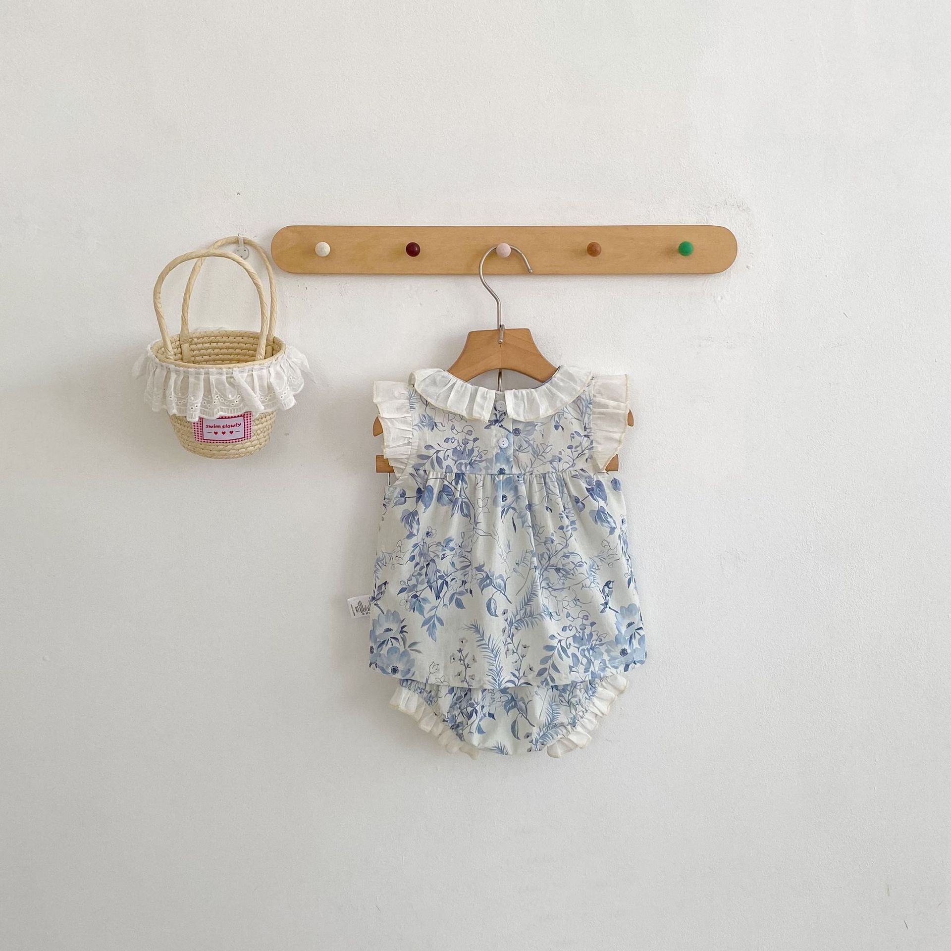Floral Top & Bloomers Set ボタニカル トップス ブルマセット【mh0012485】 Engepapa ノースリーブセットアップ