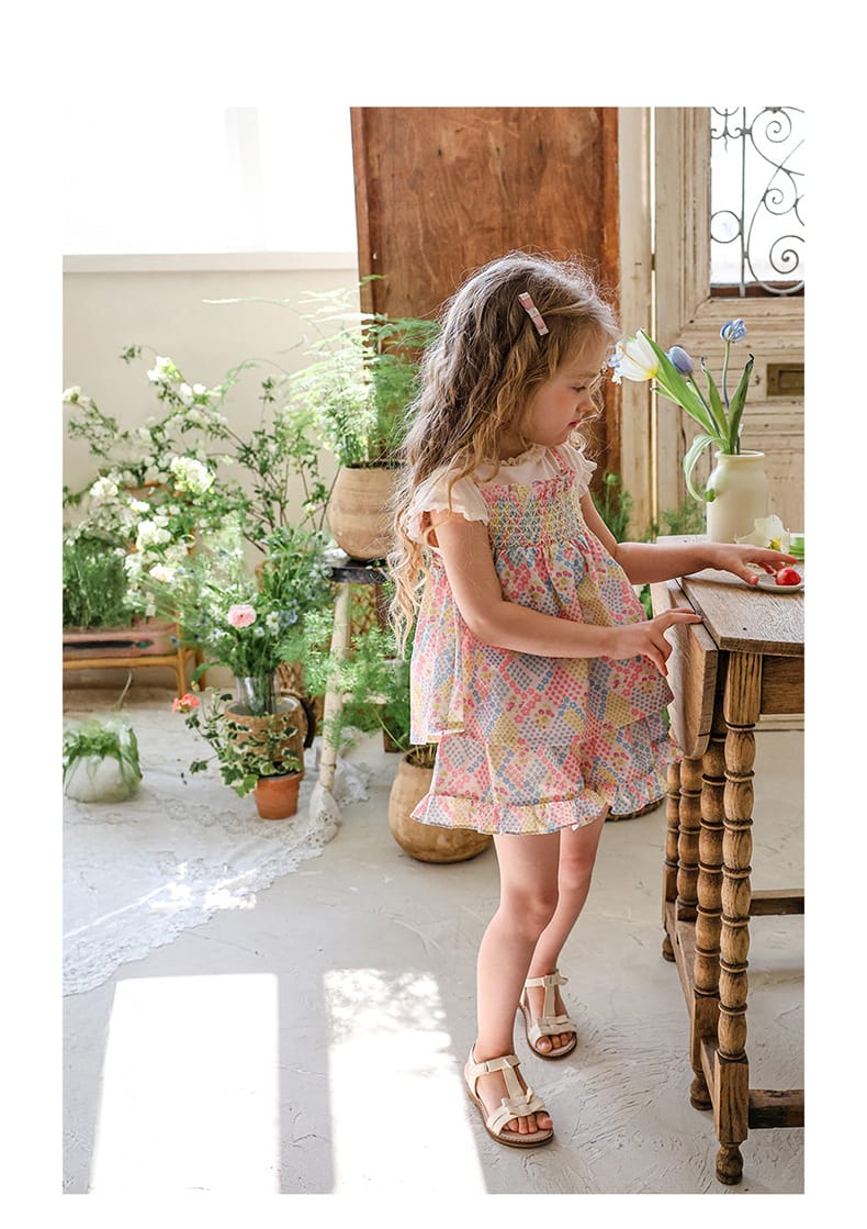 Flounce Sleeve Cupcake Tee フリルスリーブ カップケーキ Tシャツ【mh0012987】 Strawberry Coral 半袖Tシャツ