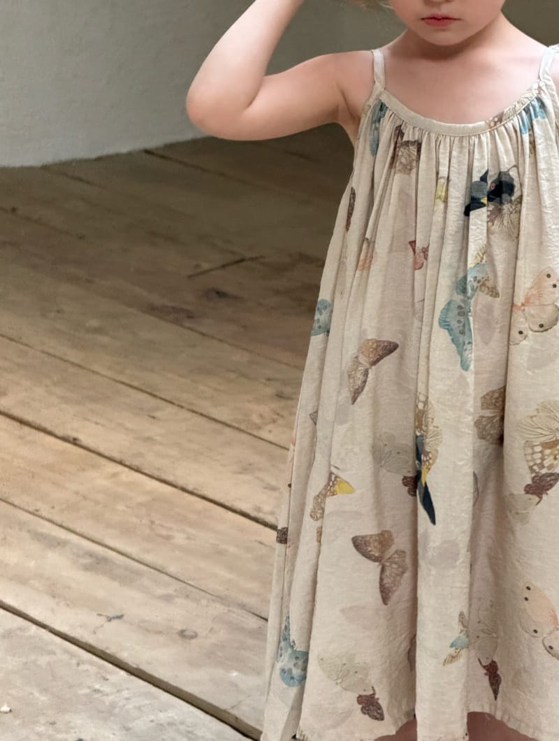 Flower Embellished V Neck Smock Dress 立体フラワー スリット ノースリーブワンピース【mh0012812】 Chengle ノースリーブワンピース