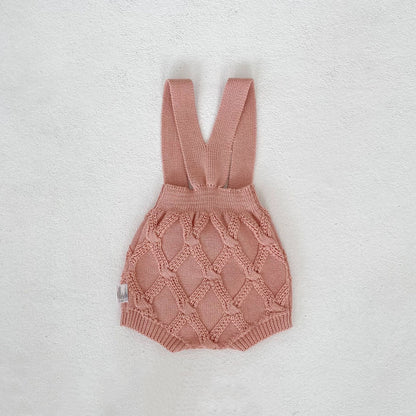 Flower Embroidered Knit Cardigan & Romper フラワー 刺繍 ニット カーディガン ロンパース【mh0012403】 Engepapa