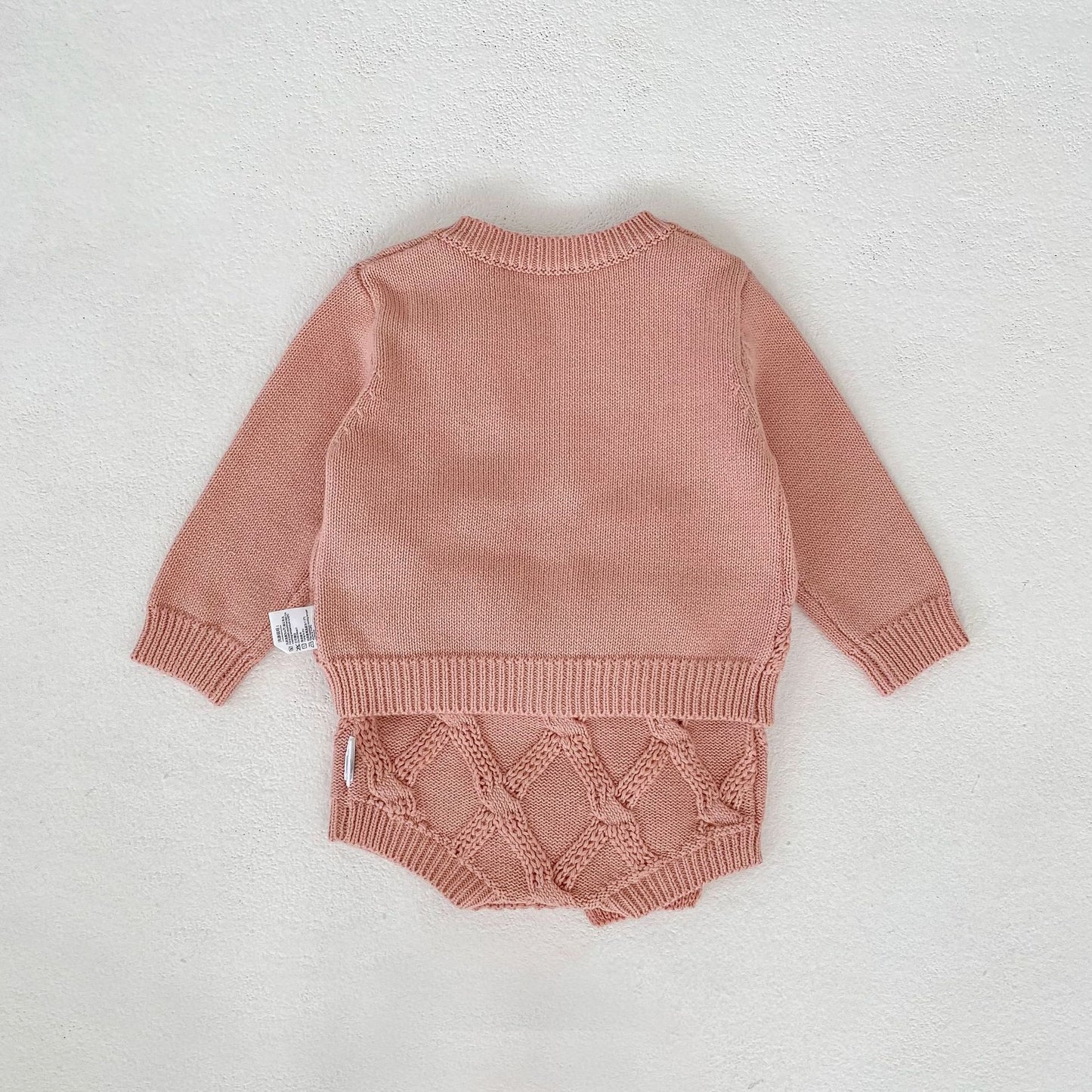 Flower Embroidered Knit Cardigan & Romper フラワー 刺繍 ニット カーディガン ロンパース【mh0012403】 Engepapa