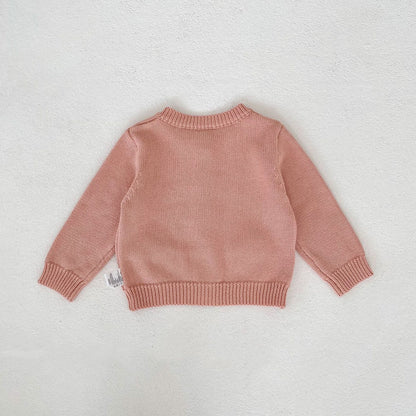 Flower Embroidered Knit Cardigan & Romper フラワー 刺繍 ニット カーディガン ロンパース【mh0012403】 Engepapa