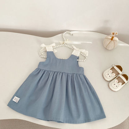 Flower Embroidery Pinafore Dress フラワー刺繍 ジャンパースカート【mh0012481】 Engepapa ノースリーブワンピース