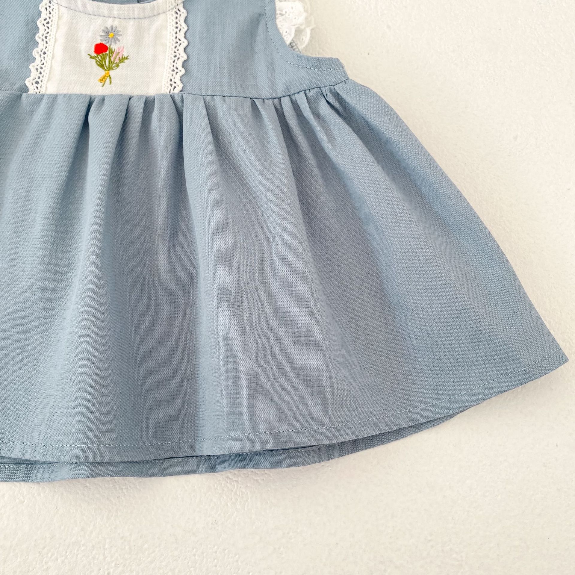 Flower Embroidery Top & Bloomers Set フラワー刺繍 トップス ブルマセット【mh0012486】 Engepapa ノースリーブセットアップ