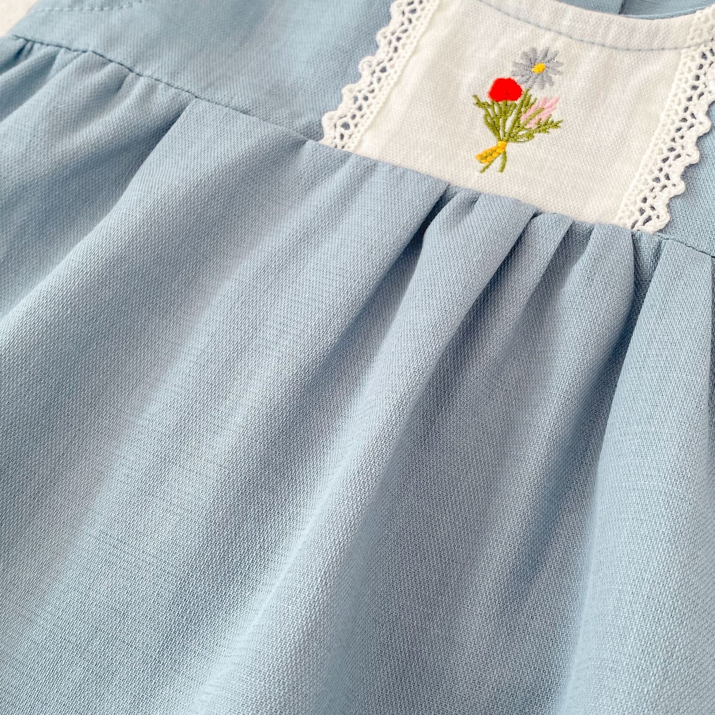 Flower Embroidery Top & Bloomers Set フラワー刺繍 トップス ブルマセット【mh0012486】 Engepapa ノースリーブセットアップ
