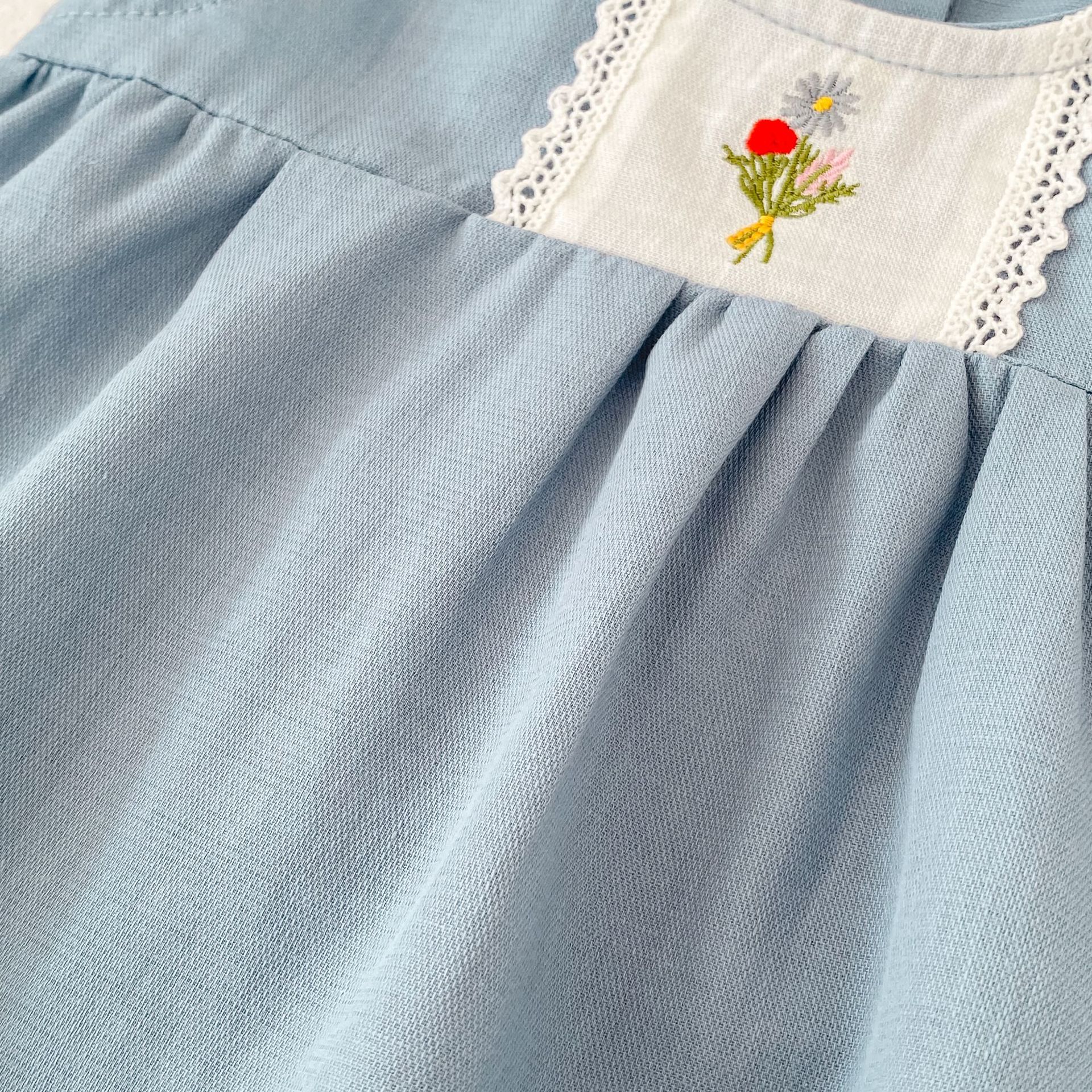 Flower Embroidery Top & Bloomers Set フラワー刺繍 トップス ブルマセット【mh0012486】 Engepapa ノースリーブセットアップ