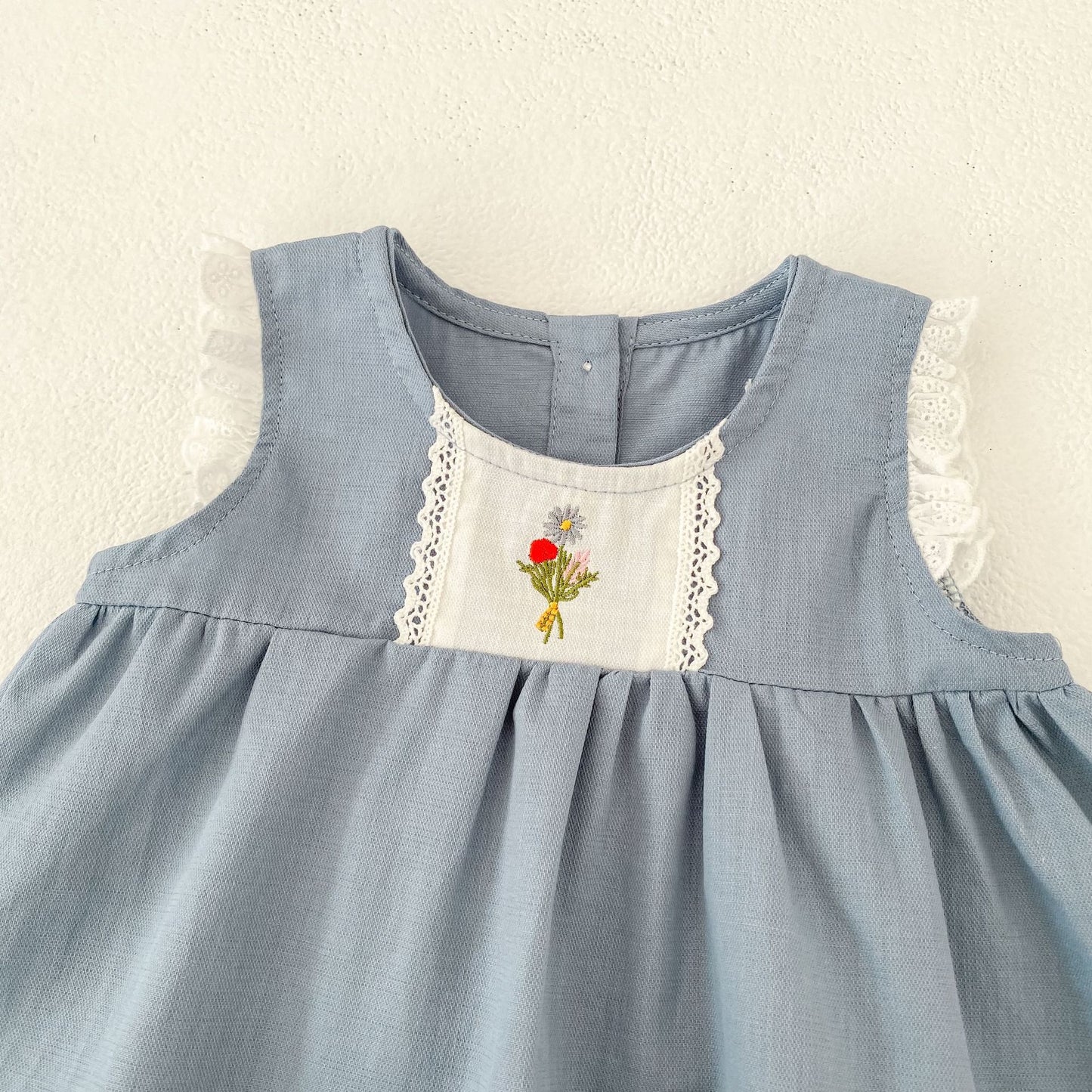 Flower Embroidery Top & Bloomers Set フラワー刺繍 トップス ブルマセット【mh0012486】 Engepapa ノースリーブセットアップ