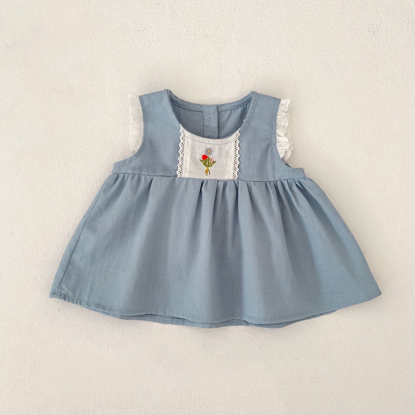 Flower Embroidery Top & Bloomers Set フラワー刺繍 トップス ブルマセット【mh0012486】 Engepapa ノースリーブセットアップ