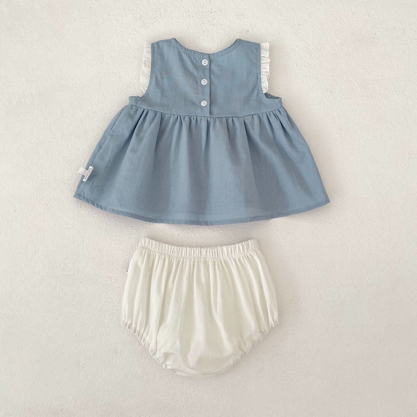 Flower Embroidery Top & Bloomers Set フラワー刺繍 トップス ブルマセット【mh0012486】 Engepapa ノースリーブセットアップ
