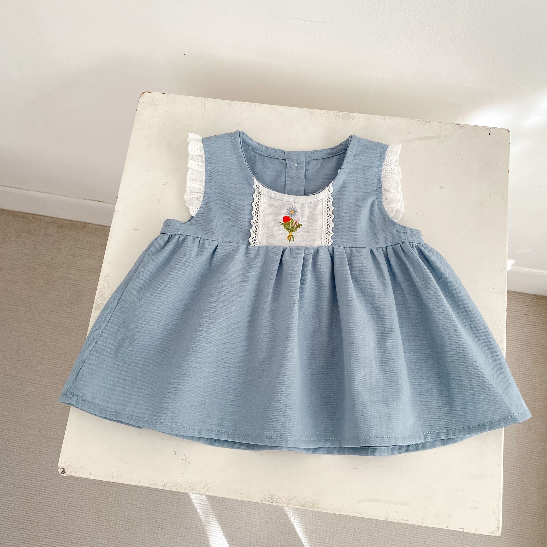 Flower Embroidery Top & Bloomers Set フラワー刺繍 トップス ブルマセット【mh0012486】 Engepapa ノースリーブセットアップ