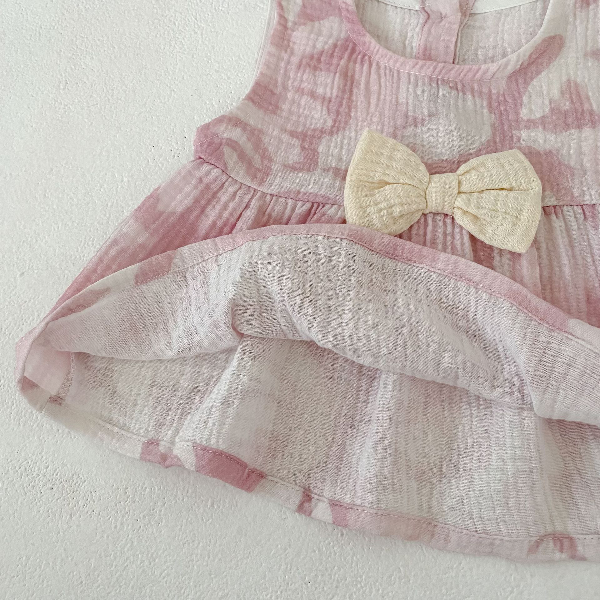 Flower Print Bow Set フラワー プリント リボン セットアップ【mh0012482】 Engepapa ノースリーブセットアップ