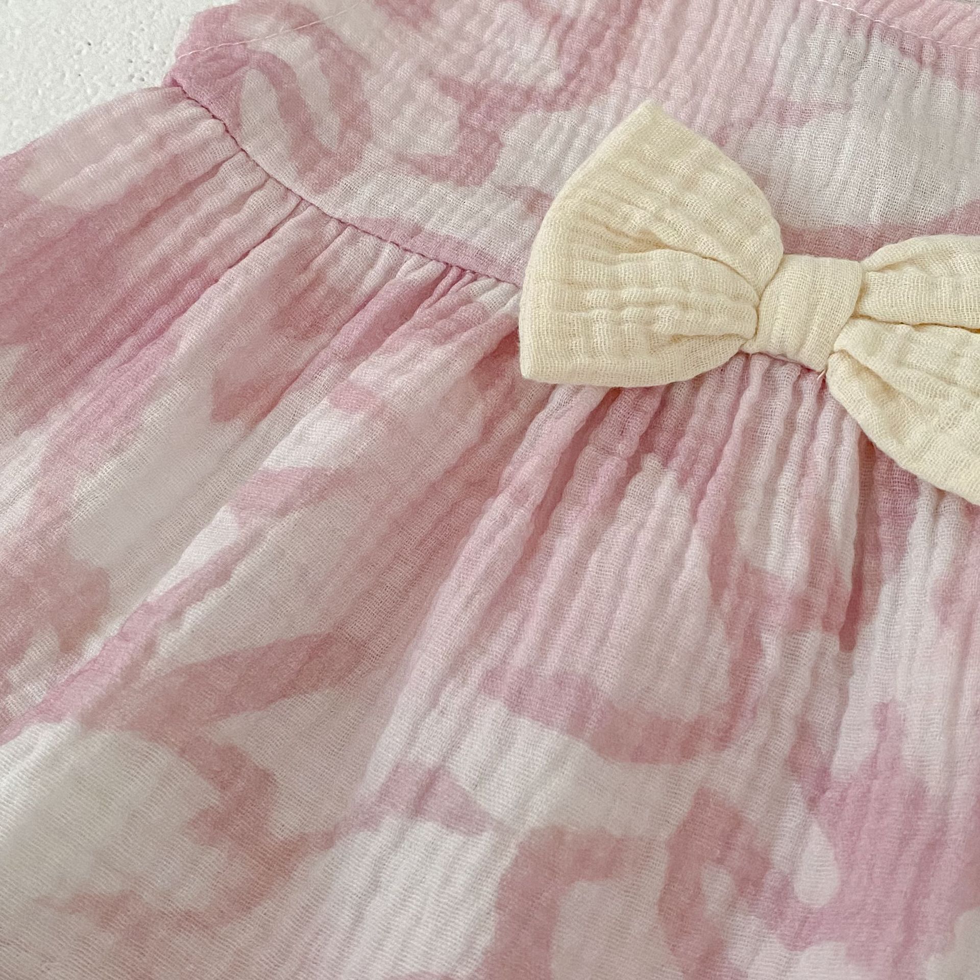 Flower Print Bow Set フラワー プリント リボン セットアップ【mh0012482】 Engepapa ノースリーブセットアップ