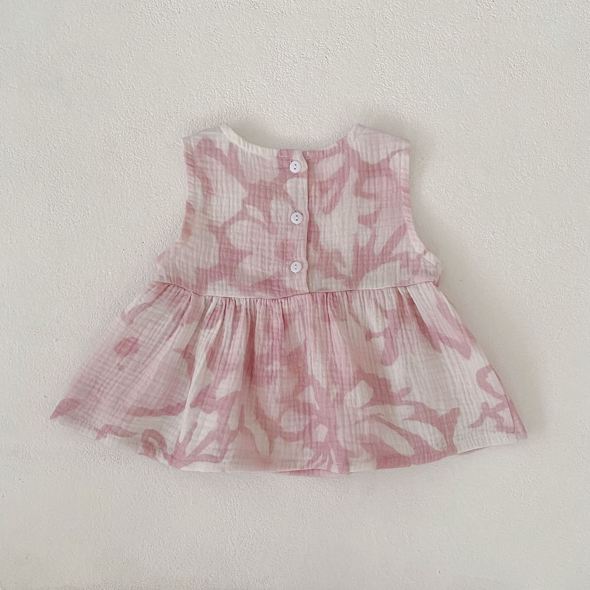 Flower Print Bow Set フラワー プリント リボン セットアップ【mh0012482】 Engepapa ノースリーブセットアップ