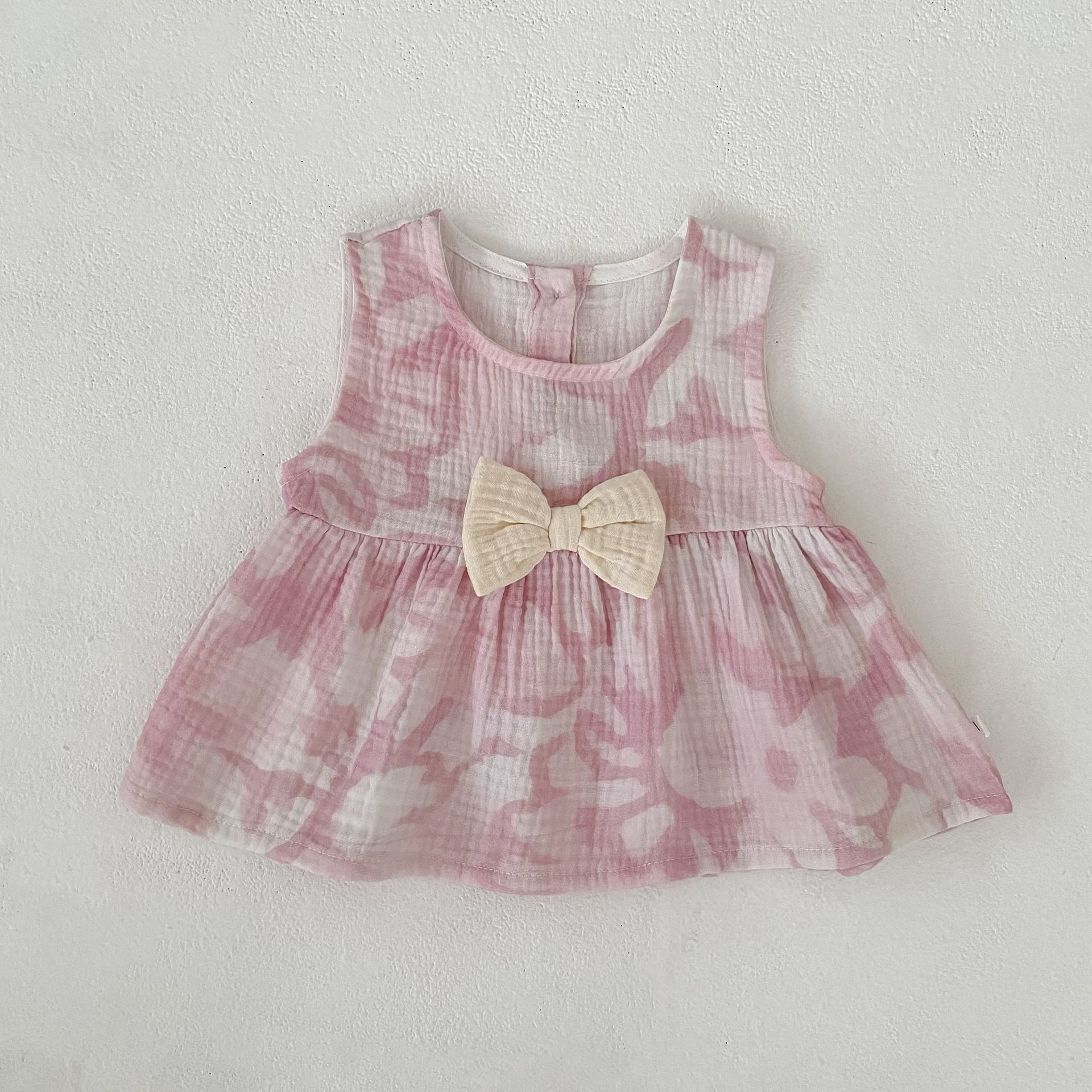 Flower Print Bow Set フラワー プリント リボン セットアップ【mh0012482】 Engepapa ノースリーブセットアップ
