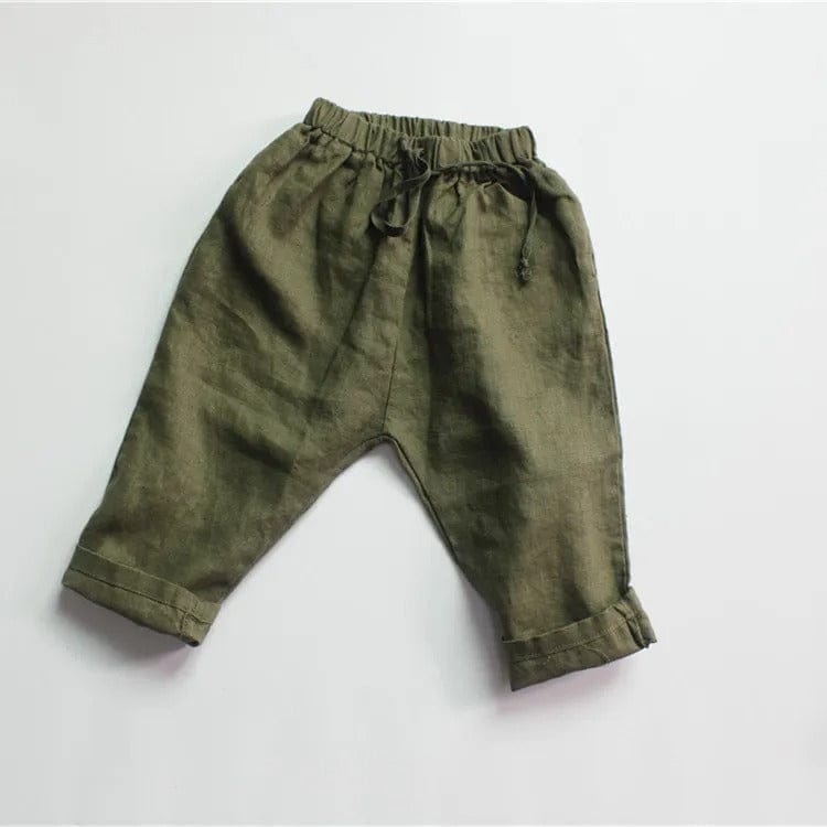 ロングパンツ・スウェットパンツ Army Green / 24M 90cm キッズ アースカラー ルーズ ロング パンツ ズボン【mh0001293】