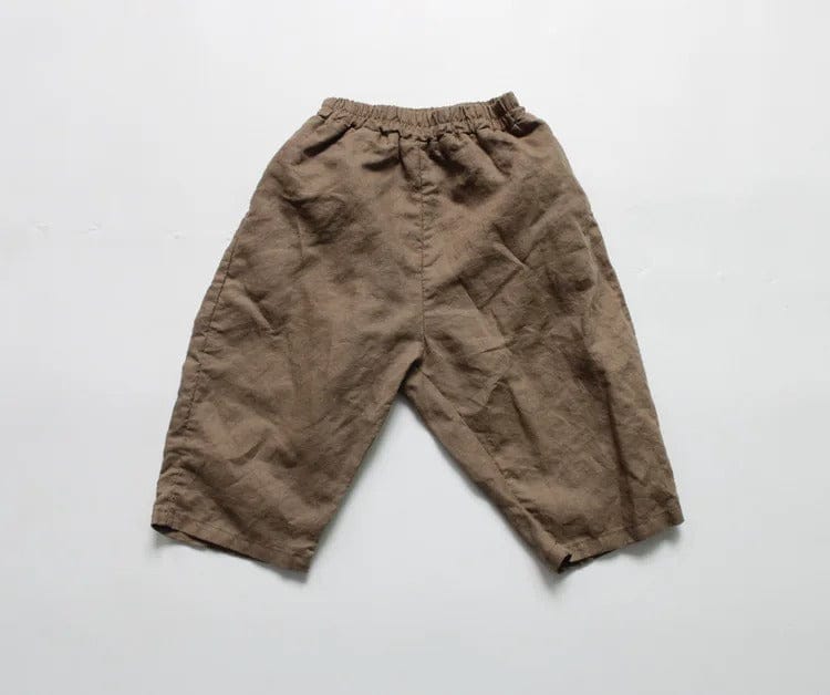 ロングパンツ・スウェットパンツ Brown / 24M 80cm キッズ コットンリネン パンツ【mh0000534】