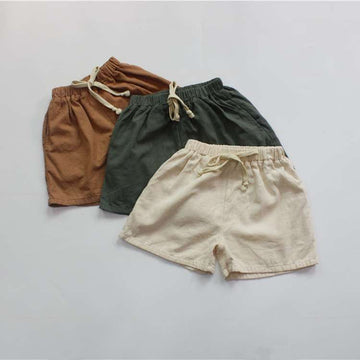 ハーフパンツ・ショートパンツ Cotton Linen Casual Shorts コットンリネン サマー ショートパンツ【mh0012006】