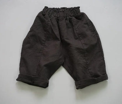 ハーフパンツ・ショートパンツ Dark Gray / 24M 80cm キッズ コットン サマー パンツ【mh0000518】