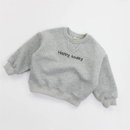 長袖セットアップ gray sweatshirt / 2T (90) キッズトップス/パンツ レターロゴ長袖スウェットシャツ/ロングスウェットドロストパンツ【mh0007979】
