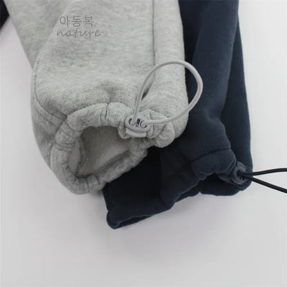 長袖セットアップ キッズトップス/パンツ レターロゴ長袖スウェットシャツ/ロングスウェットドロストパンツ【mh0007979】