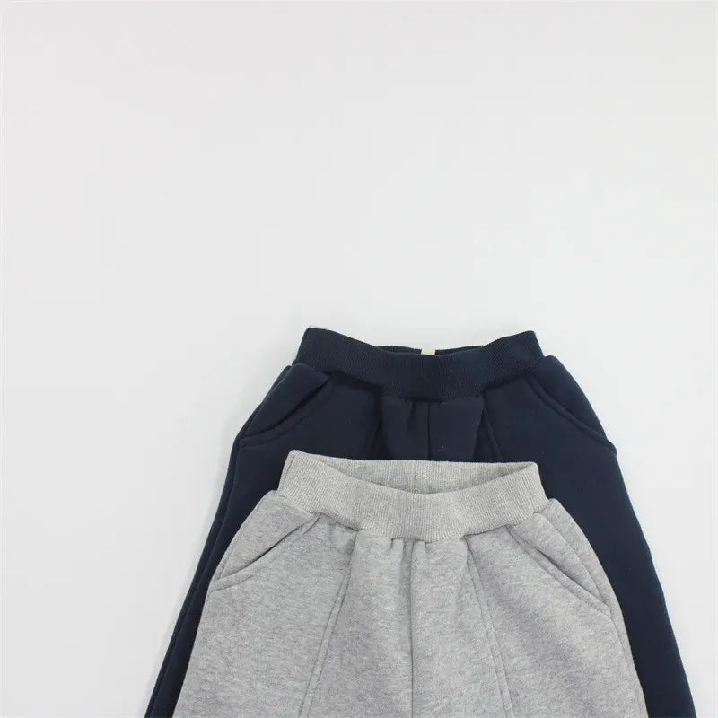 長袖セットアップ キッズトップス/パンツ レターロゴ長袖スウェットシャツ/ロングスウェットドロストパンツ【mh0007979】