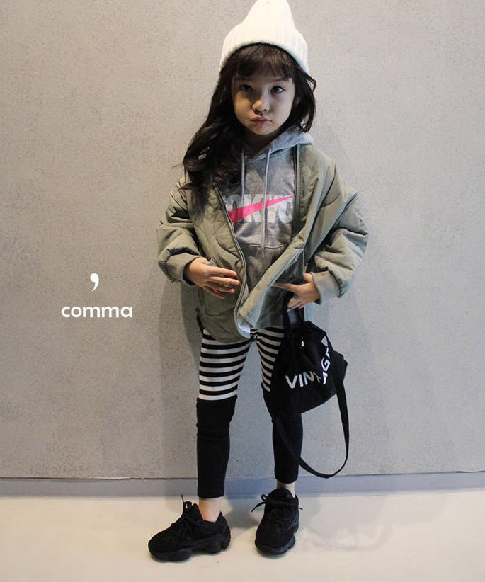 ショートコート・ジャケット・ジャンパー Padded Solid Color Zipper Jacket 中綿 パデッド ジップアップ ジャケット【mh0012252】