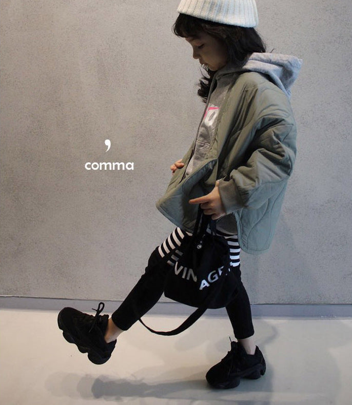 ショートコート・ジャケット・ジャンパー Padded Solid Color Zipper Jacket 中綿 パデッド ジップアップ ジャケット【mh0012252】