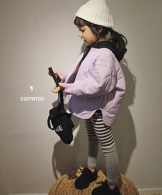 ショートコート・ジャケット・ジャンパー Padded Solid Color Zipper Jacket 中綿 パデッド ジップアップ ジャケット【mh0012252】